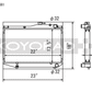 Koyo 84-87 Toyota Corolla GT-S 1.6L 4AGE AE86 Radiator