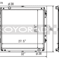 Koyo Toyota 10-13 Tundra 4.6L/07-13 Tundra 5.7L V8 (AT) Racing Radiator *Requires SK-C13*