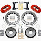 Wilwood Narrow Superlite 6R Front Hat Kit 12.88in Drill Red 2012-Up Toyota / Scion FRS w/ Lines