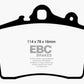 EBC 97-99 Porsche Boxster Bluestuff Front Brake Pads