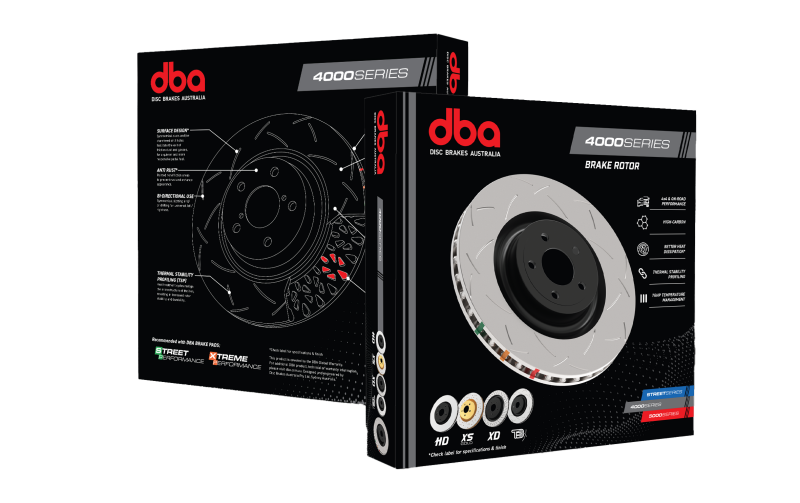 DBA 89-02 Nissan Skyline GT-R (R32/R33/R34) Rear Slotted 4000 Series Rotors