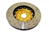 DBA 04-07 STi/2017 BRZ w/Perf. Pkg. 10 Hole Front Drilled/Slotted 5000 Series 2 Pc Rotor w/Gold Hat