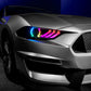 Oracle Lighting 18-23 Ford Mustang Dynamic ColorSHIFT LED Headlights - Black Series