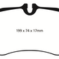 EBC 09-12 Porsche 911 (997) (Cast Iron Rotor only) 3.6 Carrera 2 Redstuff Front Brake Pads