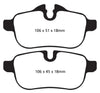 EBC 09+ BMW Z4 3.0 (E89) Yellowstuff Rear Brake Pads