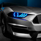 Oracle Lighting 18-23 Ford Mustang Dynamic ColorSHIFT LED Headlights - Black Series