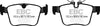 EBC 2016+ Jaguar F-Pace 2.0L TD (180) Greenstuff Rear Brake Pads