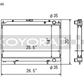 Koyo 95-98 Nissan 240SX S14 2.4L KA24DE (MT) Radiator