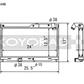 Koyo 93-95 Mazda RX-7 1.3L Turbo N-FLO (Dual Pass) Radiator