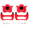 Power Stop 07-18 Jeep Wrangler JK Front Red Calipers w/Brackets - Pair