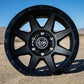ICON Rebound 17x8.5 5x150 25mm Offset 5.75in BS 110.1mm Bore Double Black Wheel