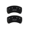 MGP 4 Caliper Covers Engraved Front & Rear Bowtie Red finish silver ch