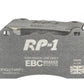 EBC Racing 2021+ BMW M3/M4 / 2023+ BMW M2 (G80/G82/G87) w/Cast Iron Rotor RP-1 Race Front Brake Pads