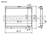 Koyo 1998-Aug 2000 Nissan Skyline GT-R R34 2.6L Turbo Radiator