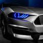 Oracle Lighting 18-23 Ford Mustang Dynamic ColorSHIFT LED Headlights - Black Series