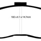 EBC 98-02 Chevrolet Camaro (4th Gen) 3.8 Yellowstuff Front Brake Pads