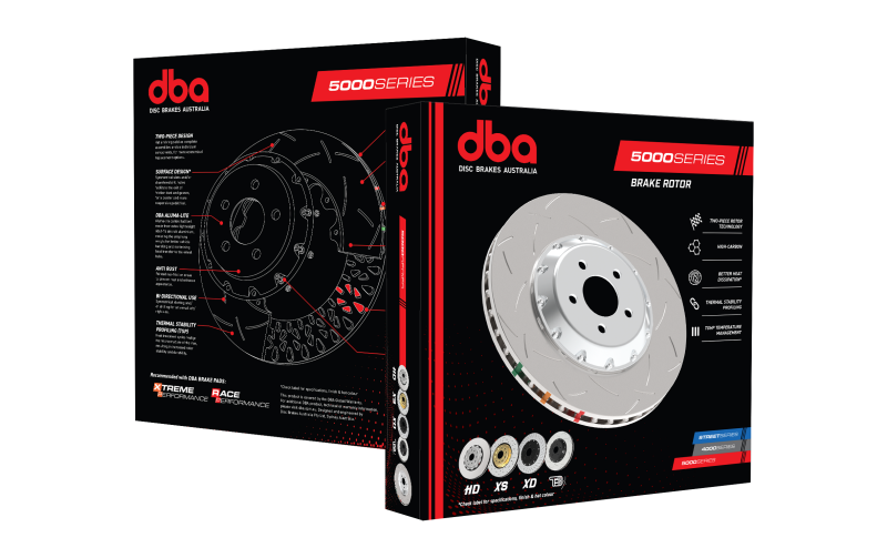 DBA 09-24 Nissan GTR Rear 5000 Series Drilled & Slotted Ring