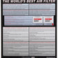 K&N Replacement Air Filter - 10.625in O/S L x 7.625in O/S W x .688in H for Arctic Cat