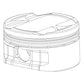 CP Piston Toyota GR Yaris G16E-GTS Bore 87.51mm / 10.5:1 / 24mm pin - Set of 3