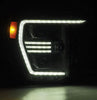 AlphaRex 21-22 Ford F150 PRO-Series Projector headlights Black w/Activ Light/Seq Signal