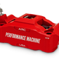 Performance Machine 125 x 4 Race Series Radial Mount Caliper with ARC - Left - Red