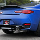 aFe POWER Takeda 2.5in 304 SS CB Exhaust w/ Carbon Fiber Tips 17-19 Infiniti Q60 V6-3.0L (tt)