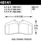 Hawk 1986-1991 Porsche 928 CS HPS 5.0 Front Brake Pads