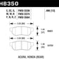 Hawk 1990-1993 Acura Integra GS HPS 5.0 Rear Brake Pads