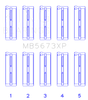 King Honda F20C/F22C 16v (Size STD) Performance Main Bearing Set