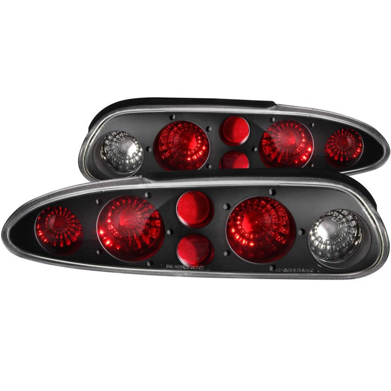 ANZO 1993-2002 Chevrolet Camaro Taillights Black