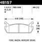 Hawk 91-96 Ford Escort GT / 90-93 Mazda Miata DTC-60 Rear Race Brake Pads