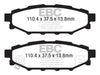 EBC 08-10 Subaru Impreza 2.5 Bluestuff Rear Brake Pads