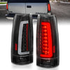 ANZO 1999-2000 Cadillac Escalade LED Taillights Black Housing Clear Lens Pair