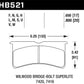 Hawk Wilwood BB SL 7421 HPS 5.0 Brake Pads