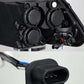 AlphaRex 09-18 Ram 1500HD LUXX Proj Headlight Plnk Style Jet Blk w/Activ Light/Seq Signal/Smoked DRL