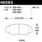 Hawk 89/03-17 Honda Accord HPS 5.0 Front Brake Pads