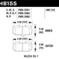 Hawk 86-95 Mazda RX-7 DTC-60 Race Front Brake Pads