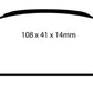 EBC 02-06 Subaru Baja 2.5 Redstuff Rear Brake Pads