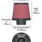 K&N Filter Universal Rubber Filter 2 3/4 inch Flange 6 inch Base 5 inch Top 5 1/2 inch Height