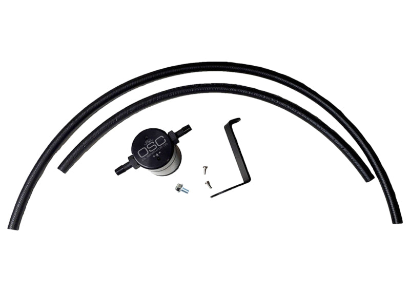 J&amp;L 16-23 Infiniti Q50/Q60 3.0T Oil Separator 3.0 Driver Side - Black Anodized