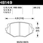 Hawk 94-05 Miata / 01-05 Normal Suspension HP+ Street Front Brake Pads (D635)