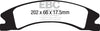 EBC 15+ Cadillac Escalade Ext/Esv 6.2 2WD Yellowstuff Front Brake Pads