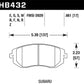 Hawk 2006-2006 Saab 9-2X 2.5i HPS 5.0 Front Brake Pads