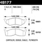 Hawk 95-97 Dodge Neon HP+ Front Street Brake Pads