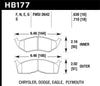 Hawk 95-97 Dodge Neon HP+ Front Street Brake Pads