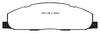 EBC 09-11 Dodge Ram 2500 Pick-up 5.7 2WD/4WD Yellowstuff Rear Brake Pads