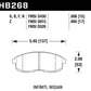 Hawk 03-04 G35/03-05 G35X/ 02-05 350z w/o Brembo HPS Street Front Brake Pads