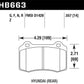 Hawk 10 Hyundai Genesis Coupe (Track w/ Brembo Breaks) HPS Street 14mm Rear Brake Pads