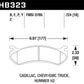 Hawk Chevy / GMC Truck / Hummer LTS Street Rear Brake Pads