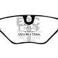 EBC 87-91 BMW M3 2.3 (E30) Yellowstuff Rear Brake Pads